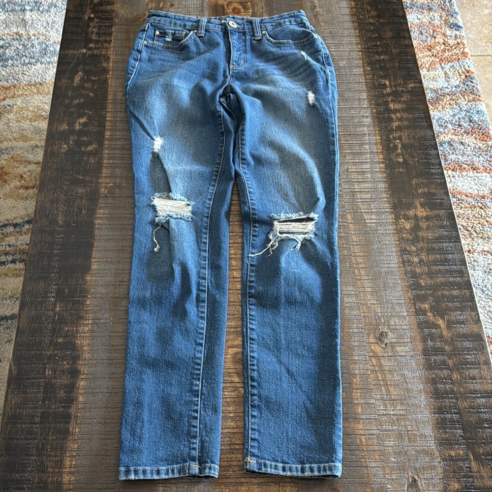 👖INC International Concept Boyfriend Distressed Jeans 2 - Picture 6 of 7